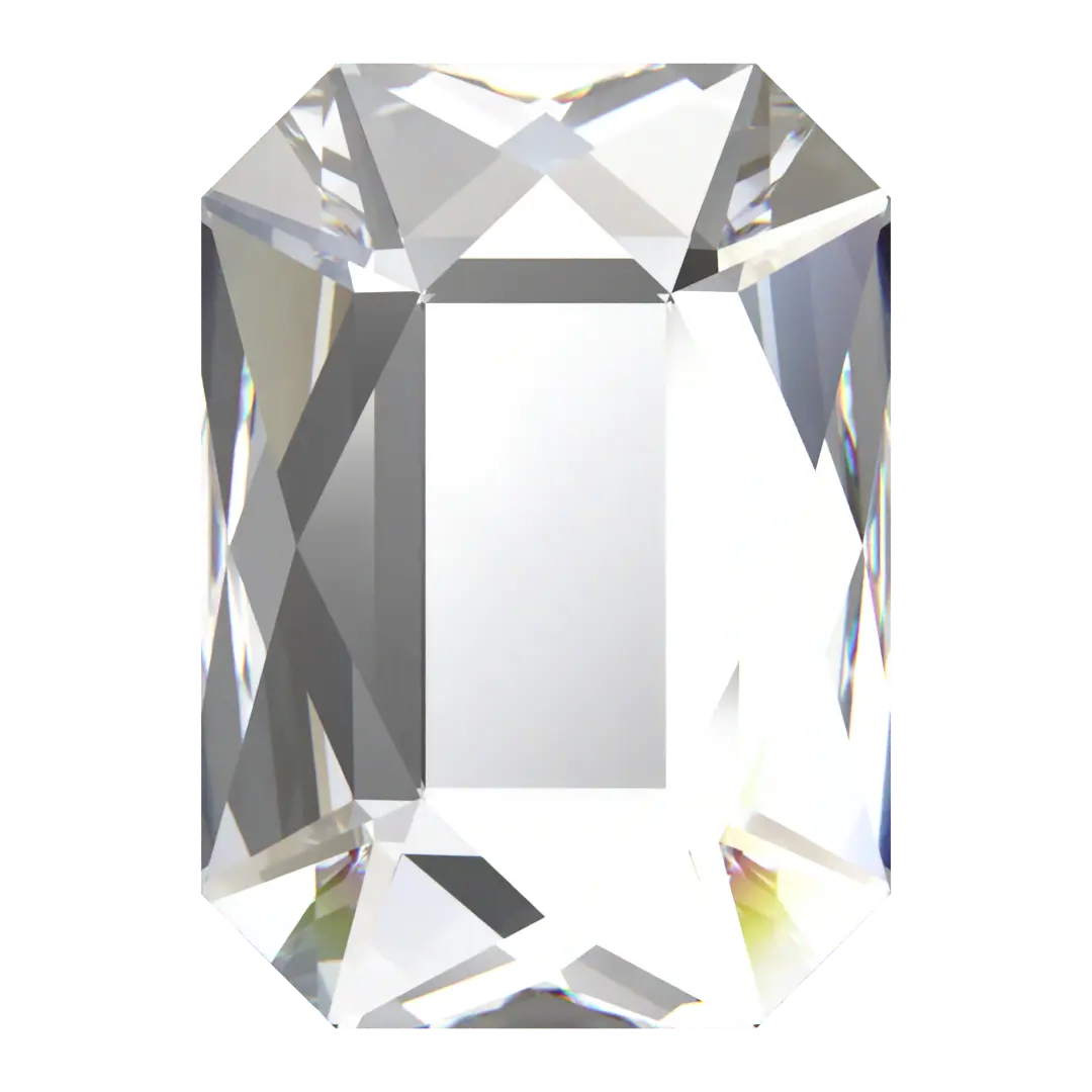 Serinity Crystals Non Hotfix Emerald Cut - Crystal