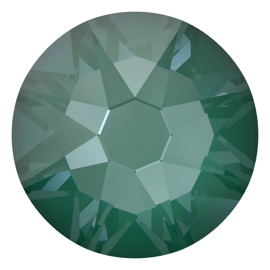 Serinity Flat Back Crystals Non Hotfix - Crystal Pine Green Ignite UNFOILED