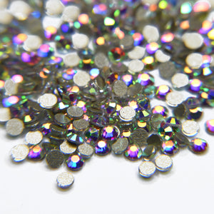 Glass Rhinestones - AB (Golden Back) - 1440 Pcs