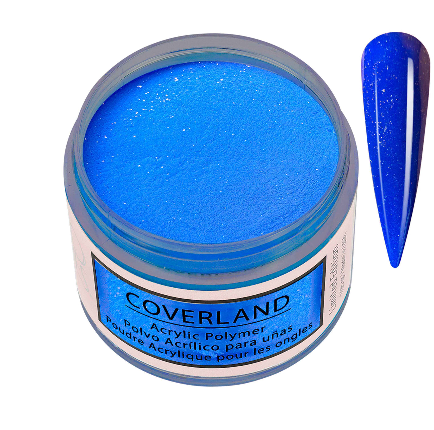 Tones Coverland Acrylic Powder "Blue Splash" - 1.5 OZ