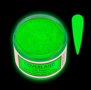 Tones Coverland Acrylic Powder 1.5 Oz "Boogie Nights" Limited Edition *Glow In The Dark*