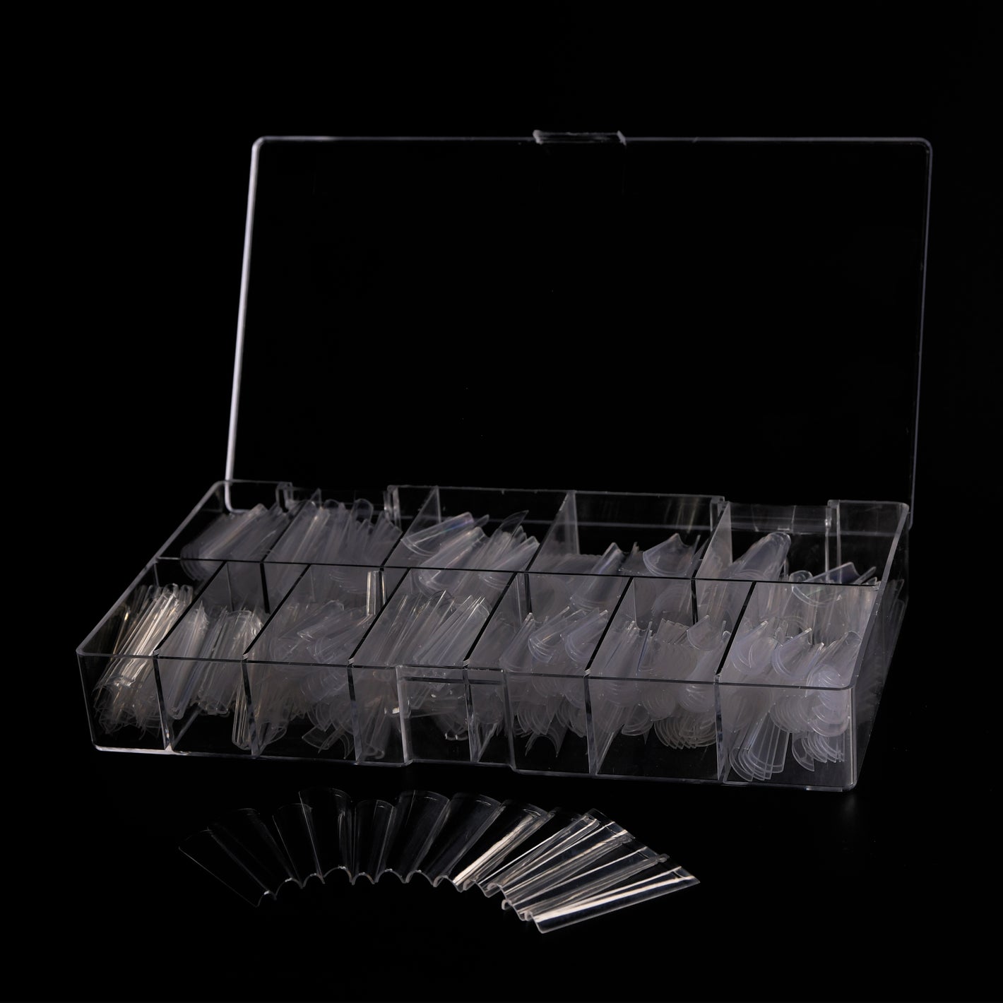 Nail Tips 2XL (C Curve) Clear Coffin 480 pcs