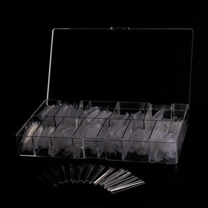 Nail Tips 2XL (C Curve) Clear Coffin 480 pcs