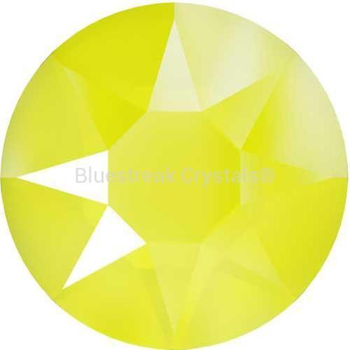 Serinity Hotfix Flat Back Crystals - Crystal Electric Yellow