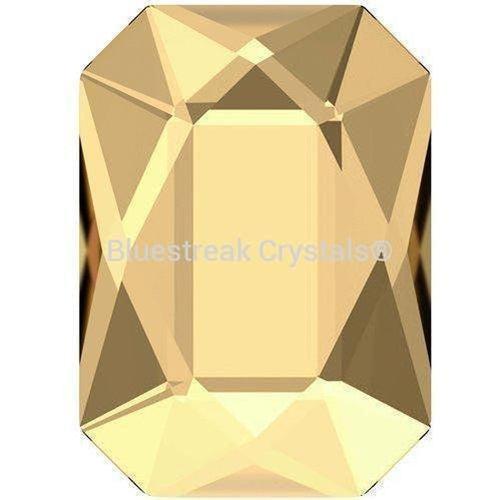 Serinity Hotfix Flat Back Crystals Emerald Cut -  Crystal Golden Shadow