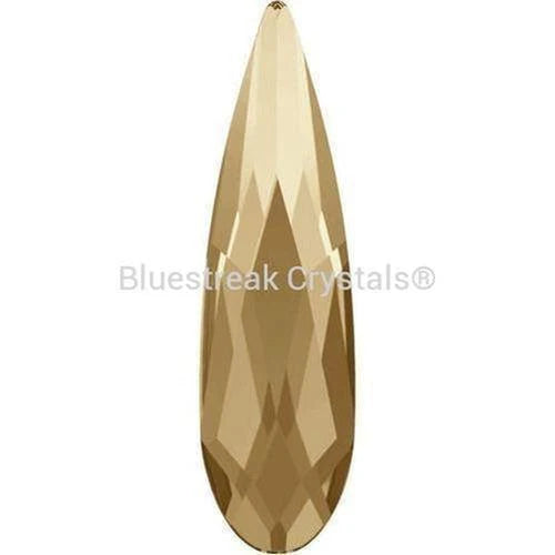 Serinity Hotfix Flat Back Crystals Raindrop - Crystal Golden Shadow