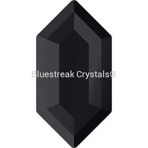 Serinity Flat Back Crystals Non Hotfix Large Hexagon - Jet UNFOILED