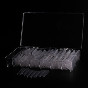 Nail Tips 2XL (C Curve) Clear Square 400 pcs