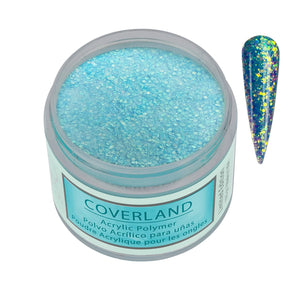 Tones Coverland Acrylic Powder 1.5 Oz "Blue Lagoon" Blue - Limited Edition