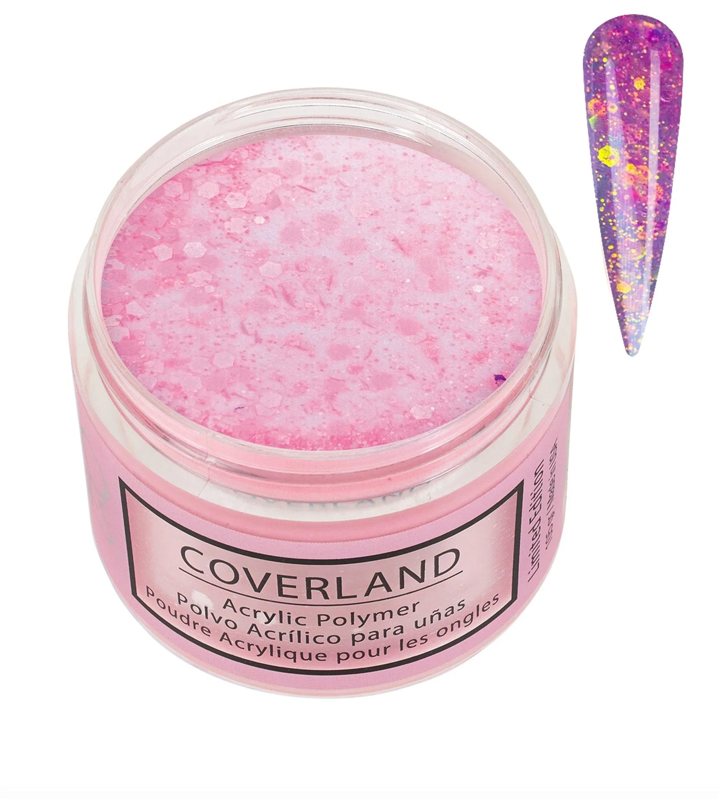 Tones Coverland Acrylic Powder 1.5 Oz "Chic & Curvy" Pink - Limited Edition