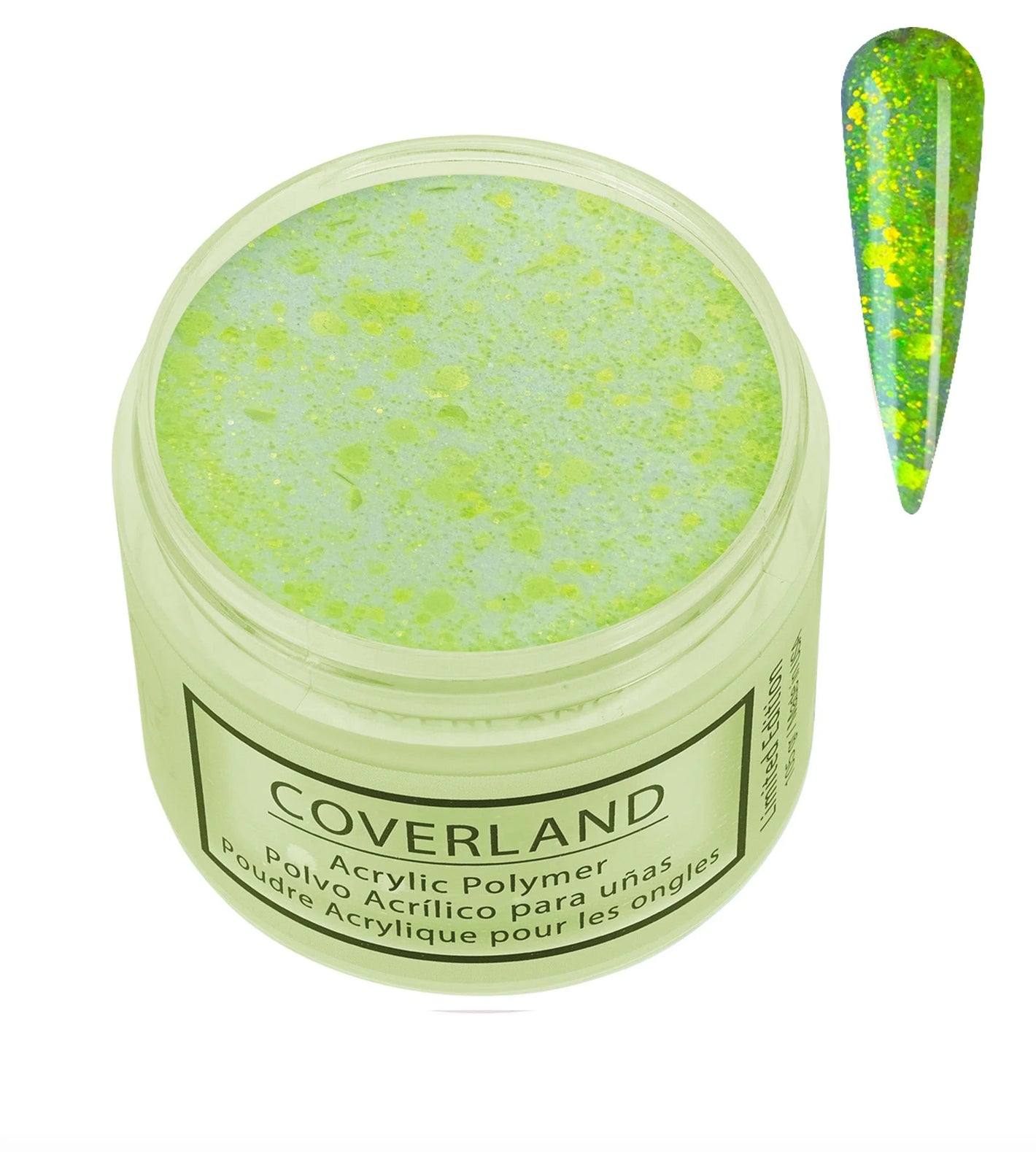 Tones Coverland Acrylic Powder 1.5 Oz "Electric Yellow"  - Limited Edition