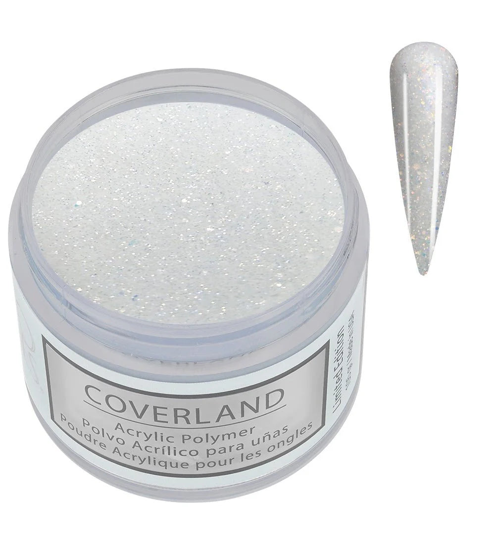 Tones Coverland Acrylic Powder 1.5 Oz "Frosted Diamonds" White - Limited Edition