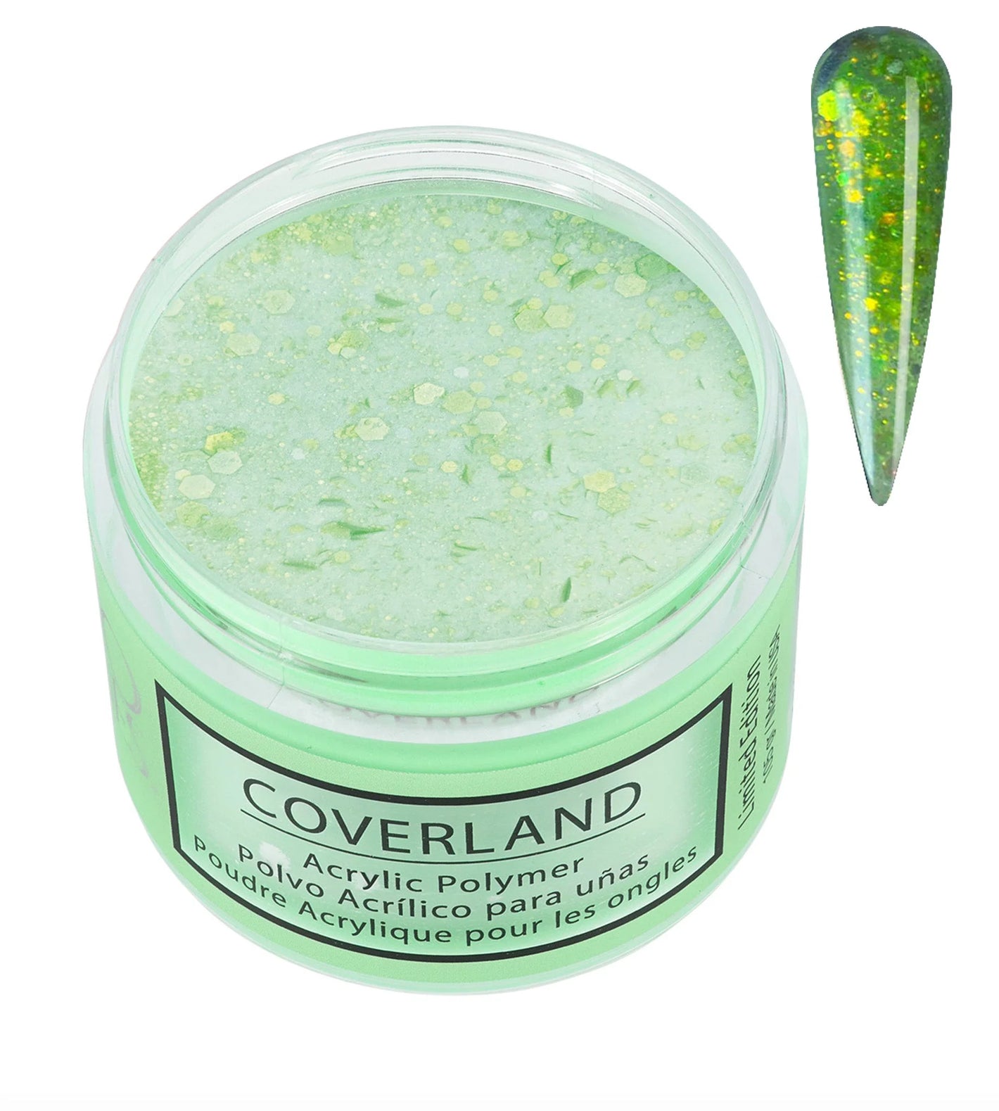 Tones Coverland Acrylic Powder 1.5 Oz "Lime Green" Limited Edition