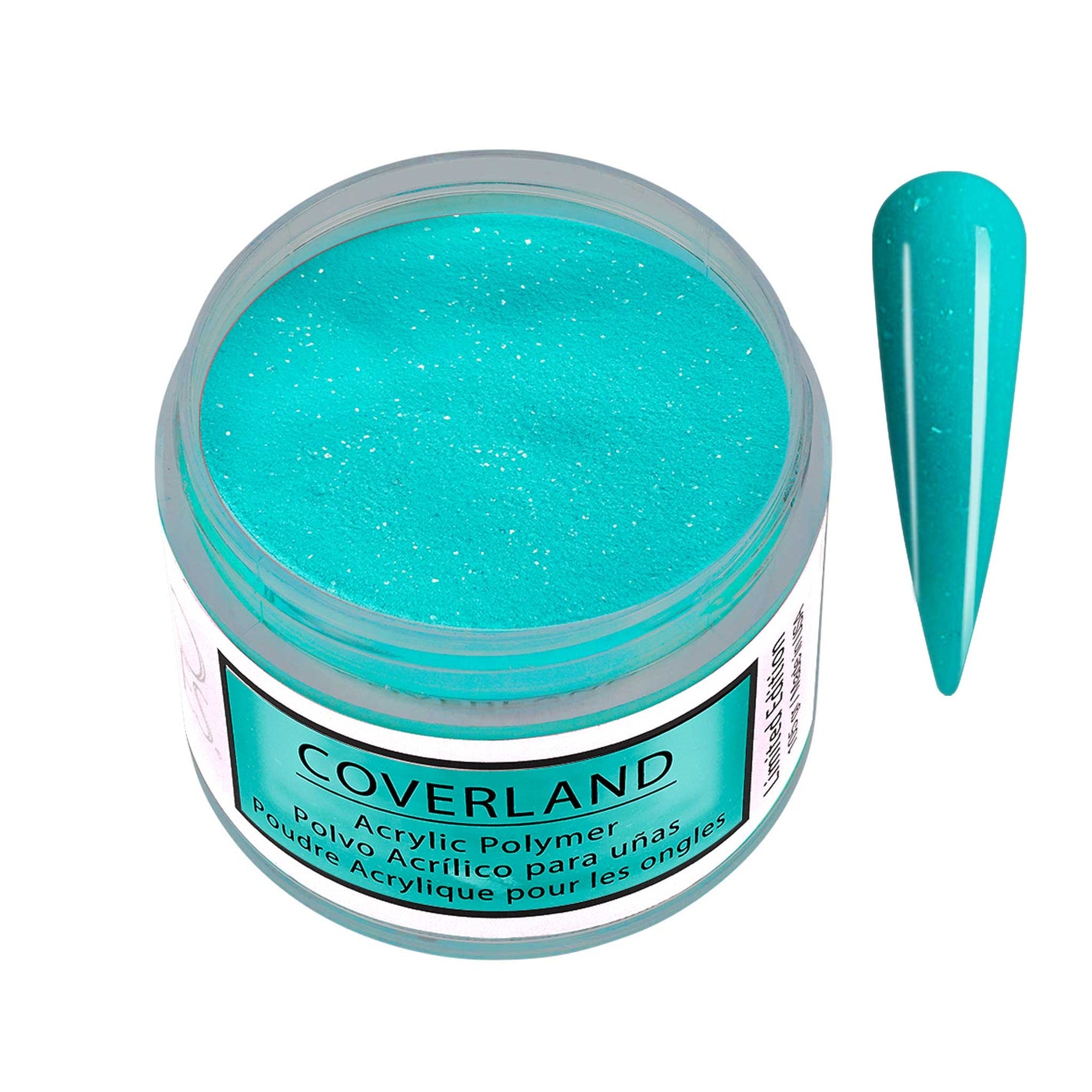 Tones Coverland Acrylic Powder 1.5 Oz "Teal" - Limited Edition