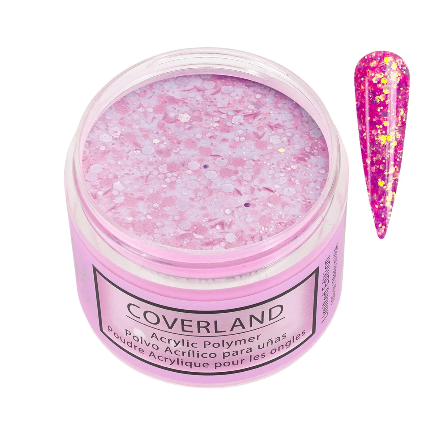 Tones Coverland Acrylic Powder 1.5 Oz "Vacation Mode" Pink - Limited Edition