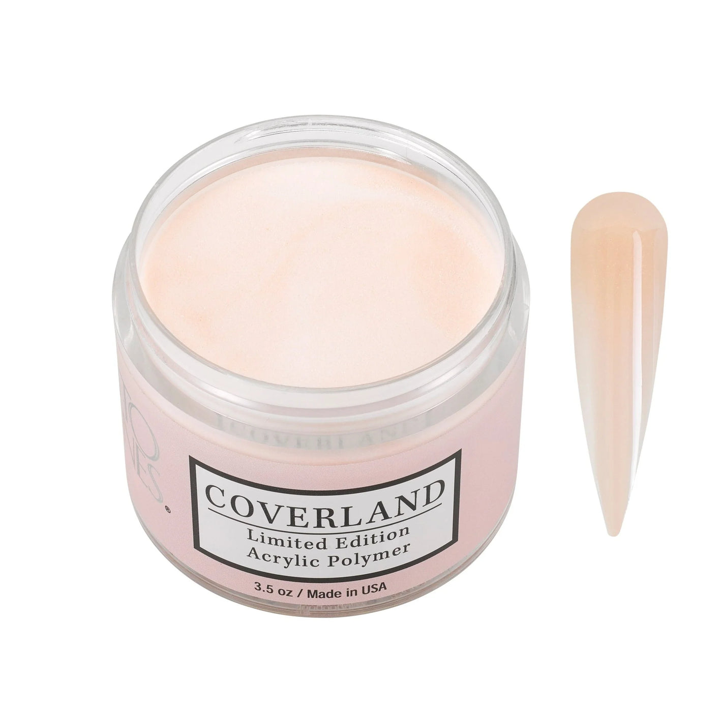 Tones Coverland Acrylic Powder 3.5oz "Peachy Nude" - Limited Edition