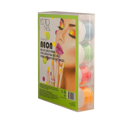 Tones Acrylic Art Powder - 3D Collection: Neon (12 X 0.25 Oz)