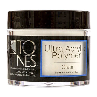 Tones Pro Acrylic Powder: Sparkling Clear